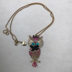Betsey Johnson Owl Necklace